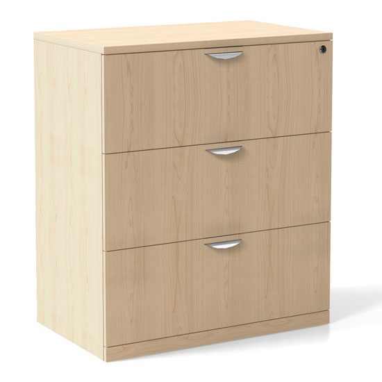 Office Source Laminate Collection 3 Drawer Lateral File Rcs