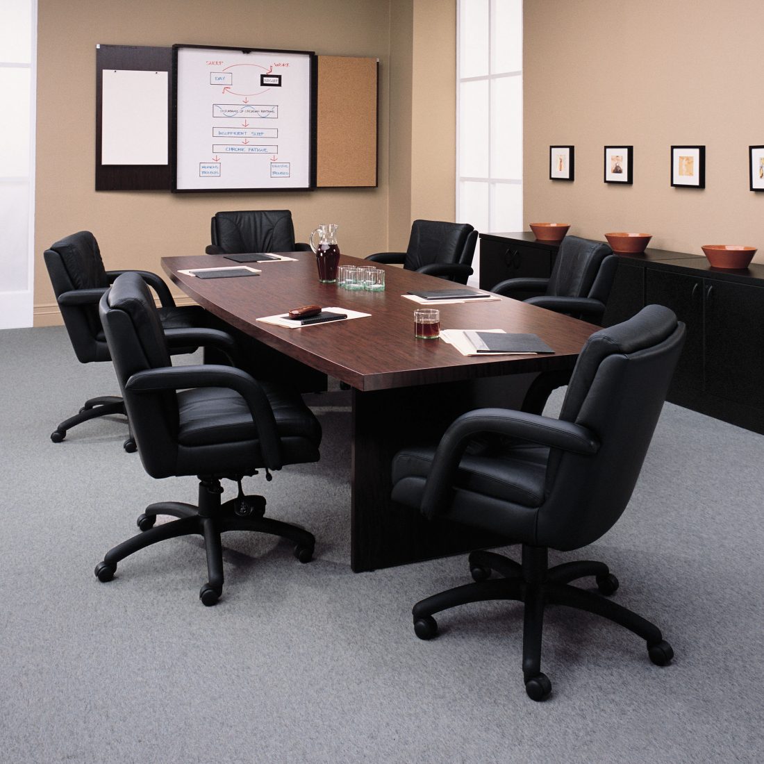 Global Boardroom Boat Shaped Conference Tables